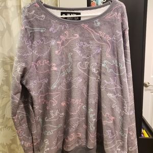 Plus Grey Dino Sweater